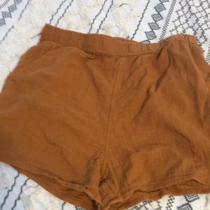 mustard yellow universal thread shorts